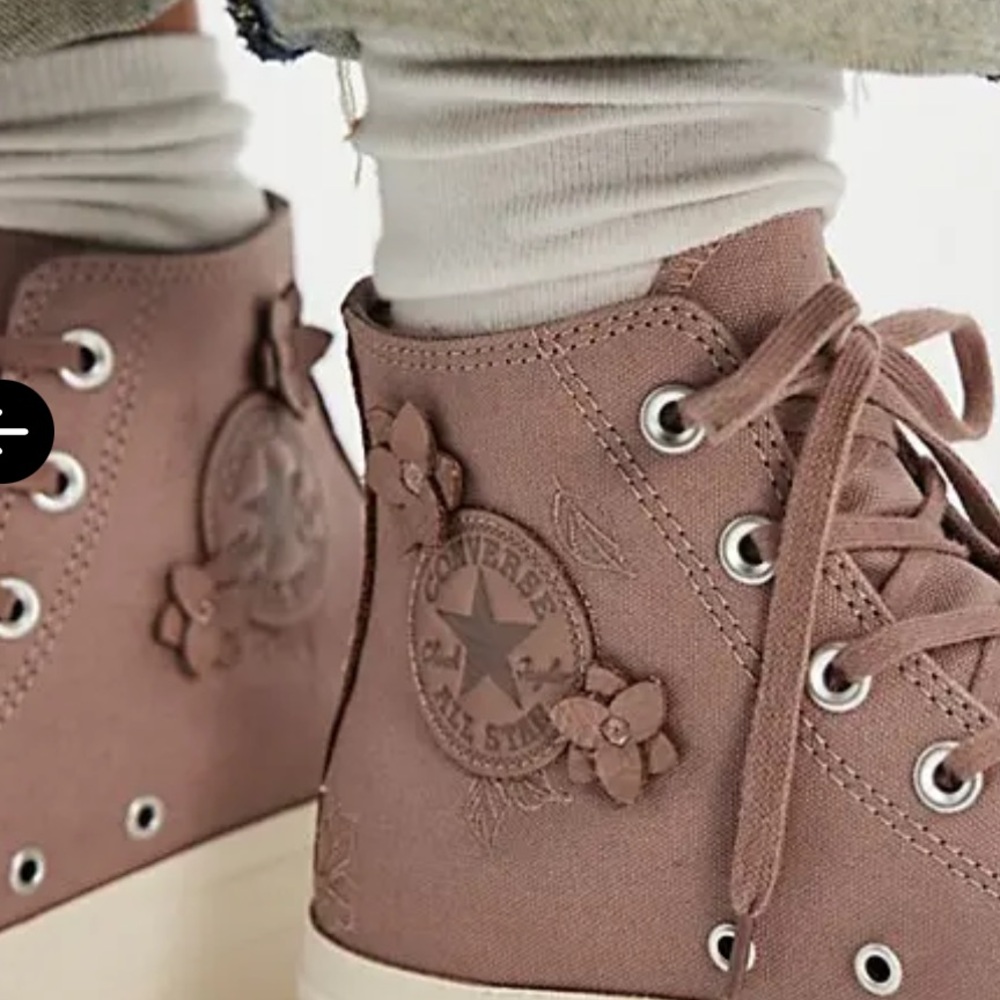 Converse Canvas Platform Chuck Taylor High-Top Sneakers - Dusty Rose